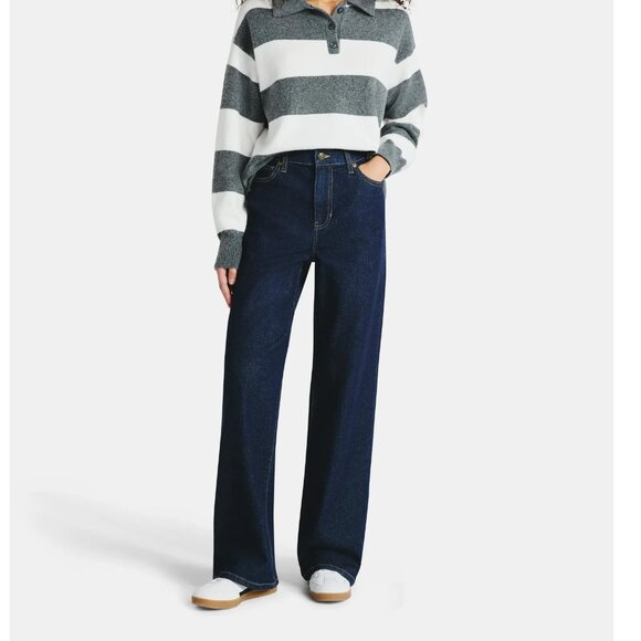 No Boundaries Mid-Wide Leg Jeans,Size S(4-6) - Picture 1 of 4